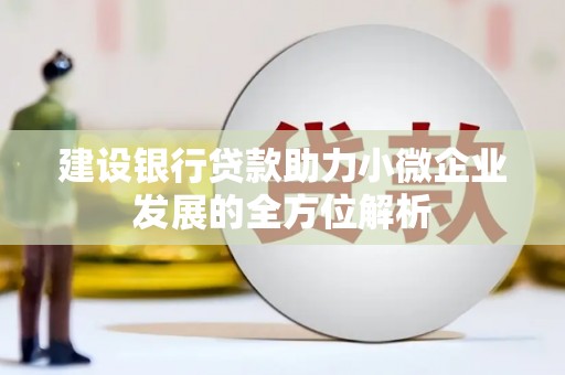 南部建设银行贷款助力小微企业发展的全方位解析