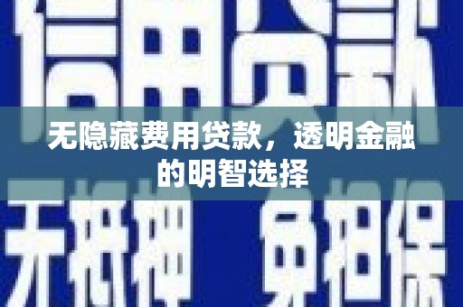 南部无隐藏费用贷款，透明金融的明智选择